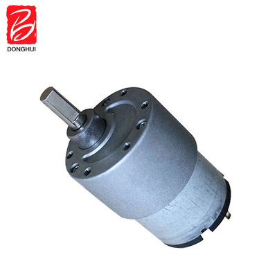 50 RPM Brush DC Getriebe Motor 37mm Carbon Brush DC Getriebe Motor 3V - 24V für Roboter