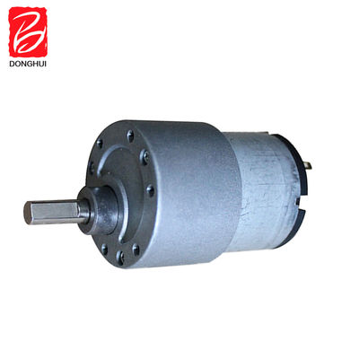 50 RPM Brush DC Getriebe Motor 37mm Carbon Brush DC Getriebe Motor 3V - 24V für Roboter
