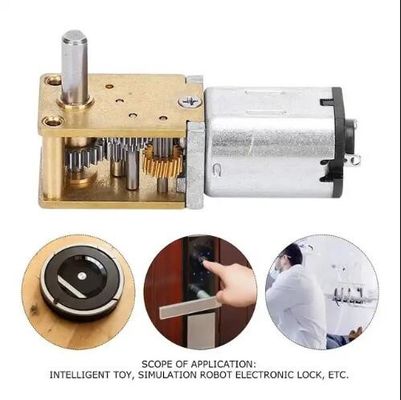 6V - 12V Brush DC Getriebe Motor Horizontale Wurm Kurzwelle DC Micro Metallgetriebe Motor