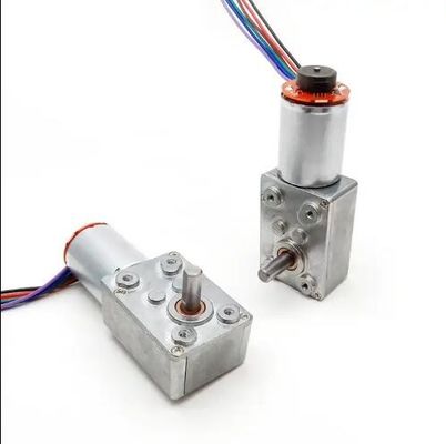 Hochdrehmoment DC Wurmgetriebe Motor Niedriggeschwindigkeits-Power Off Selbstverriegelungsmotor mit Encoder